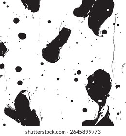 Padrão Grunge manchado minimalista sem emenda no fundo branco para desenhos sutis, texturizados ou modernos