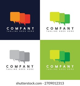 Minimalist Speech Bubble Logo Design Inspiration for Corporate Identity