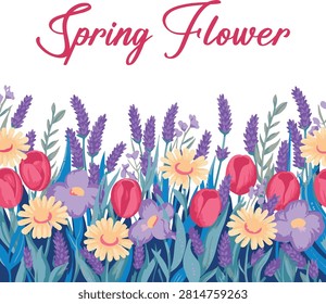 Minimalist Spring flower Illustration - Wate 
colour