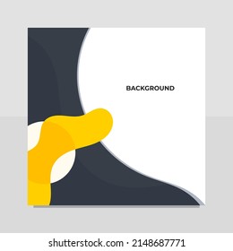 Minimalist square banner template for social media posts, mobile apps, banners design, web or internet ads. Trendy abstract square template with colorful concept.