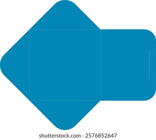 Minimalist Square Envelope with a Deep Blue Hue