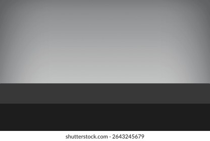 Minimalist stage setup with gradient backdrop and platform, perfect for theater productions, performance visuals, and event backdrops.