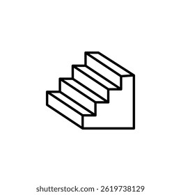 Minimalist Staircase Illustration: Ascending to Opportunities and Growth Ahead