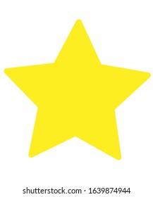 minimalist star icon flat design illustration vector 