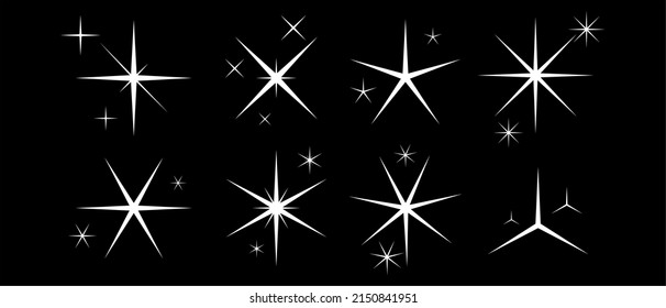 Diseño de vectores de Star Set minimalista