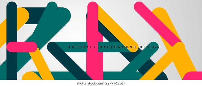 Minimalist straight line abstract background. Vector Illustration For Wallpaper, Banner, Background, Card, Book Illustration, landing page