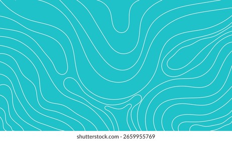 Un fondo abstracto de estilo minimalista con líneas de contorno onduladas en un diseño de mapa topográfico. Simple, limpio y perfecto para diversas aplicaciones creativas.