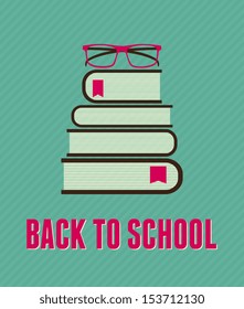Minimalist style 'Back to School' concept illustration.