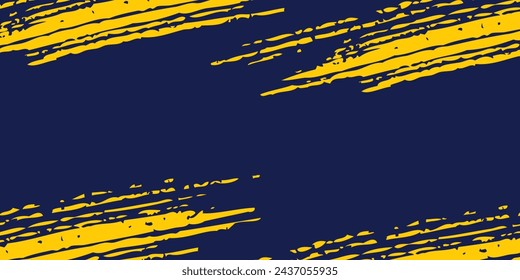 minimalist style background in dark blue colour with half round circle golden vector eps 10