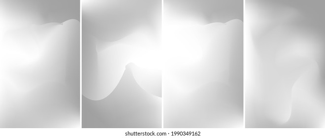 Estilo minimalista fondo de arte de gradiente negro y blanco, diseño de página de inicio del sitio web. Conjunto de líneas suaves de fondo abstracto con tono de color gris. Banner web, folleto, diseño de portada de volante.
