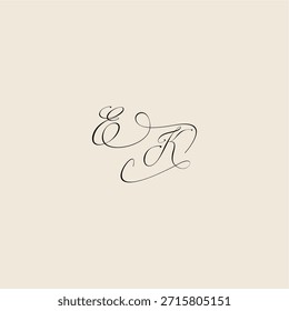 minimalist style curve EK initial royal design monogram elegant concept logo letter