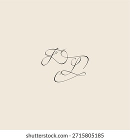 minimalist style curve FS initial royal design monogram elegant concept logo letter