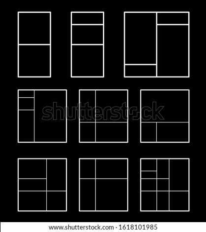Minimalist style design. Cover template. Pattern of proportions in the illustration based on the golden section. Vector drawing.Template design. Futuristic design. Scalable vector illustration.