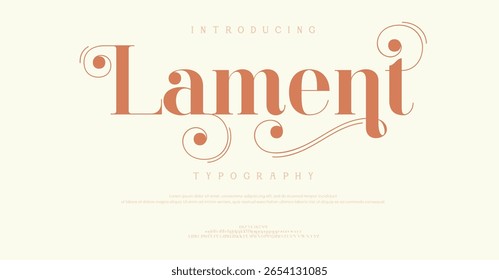  Conjunto de Fuentes de estilo minimalista. Ilustración vectorial