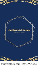 Minimalist style geometric starry sky