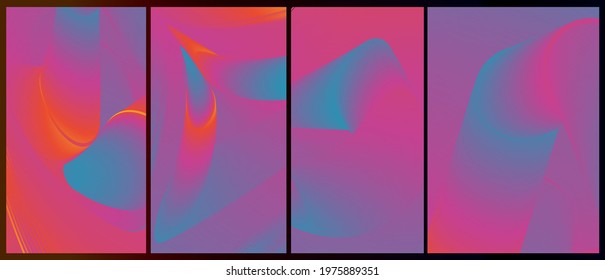 Minimalist style gradient art background, website landing page design. Beauty and fashion concept soft, smooth lines abstract background. Vertical web banner, brochure, flyer cover design.