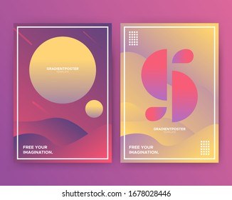 Minimalist style gradient template, Easy editable and can be used for many purpose.