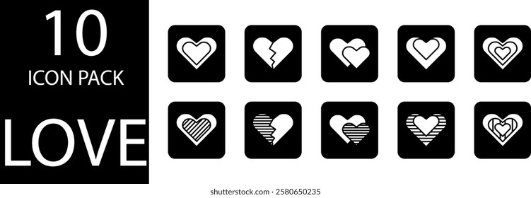 A minimalist style heart icon symbolizing love, affection and happiness.