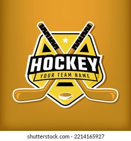 Minimalist style hockey club logo