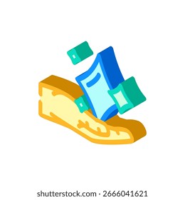Estilo minimalista Vector de icono isométrico. Signo de estilo minimalista. Ilustración de símbolo aislado
