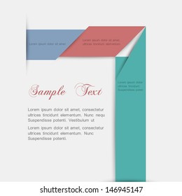 Minimalist style - paper background for design. Vector EPS10. 
