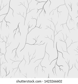 Minimalist stylized branches seamless pattern.
