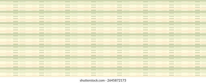 Um fundo minimalista e sutil, com um padrão perfeito de listras horizontais. O design utiliza uma paleta de cores suave e silenciada de verde sábio, creme e bege.
