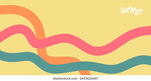 Minimalist summer theme template background