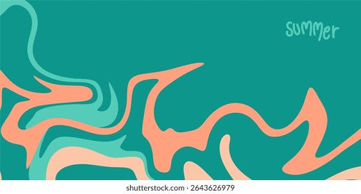 Minimalist summer theme template background