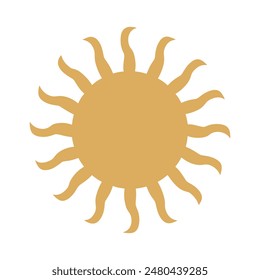 Estilo minimalista del icono del Vector del diseño solar