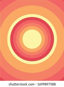 minimalist sun gradient vector illustration, poster