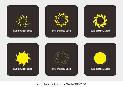 Minimalist Sunrise Logo – Rising Sun Symbol Vector Set