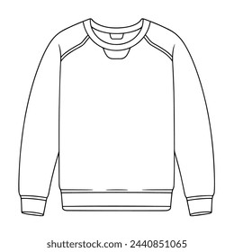 Minimalistisches Pullover-Symbol im schlanken Vektorformat.