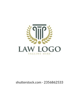 Minimalist Sword Blade with Scale for Attorney Justice Law Logo

