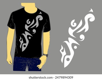 Minimalist t shirt design motifs logo design 