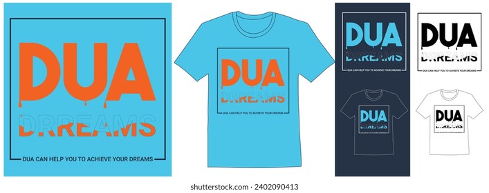 minimalist t shirt design,Break the mold, dua can help you to achieve your dreams,Motivational saying typography t-shirt design Vector