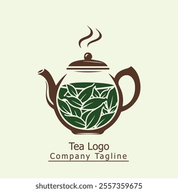 Minimalist Tea Logo Design Template