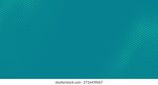 A minimalist teal background featuring a faint, repeating geometric pattern in the corners.