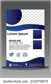 minimalist teamplate flyer design with alpha background