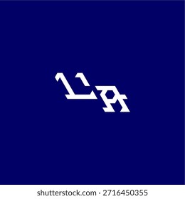 minimalist techno style monogram modern logo letter initial esport concept design LA