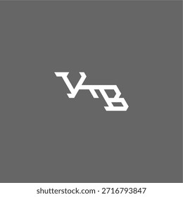 minimalista estilo techno monograma logotipo moderno letra inicial concepto de esport diseño KB