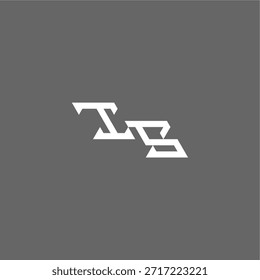 minimalista estilo techno monograma moderno logotipo letra inicial design de conceito de esportes IS