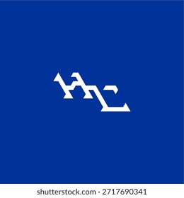 minimalista estilo techno monograma logotipo moderno letra inicial concepto de deporte electrónico diseño HL