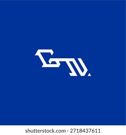 minimalist techno style monogram modern logo letter initial esport concept design GN