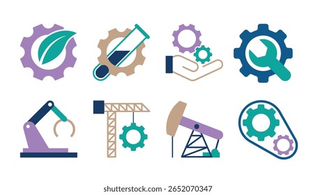 Iconos minimalistas de Tecnología y datos
