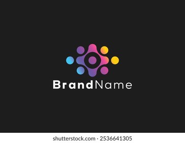 Logotipo de tecnología minimalista. Logotipo tecnológico futurista de negocios de estilo moderno