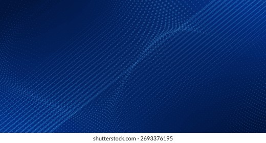 Minimalistische Vorlage von blauen Punkten Textur und helles Licht auf modernen Vektor abstrakten Hintergrund.