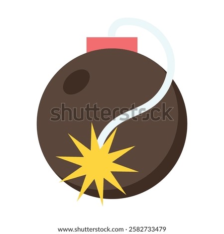 Minimalist terrorism icon representing global threats, counter-terrorism efforts, and national security measures.