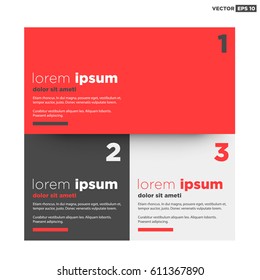 Minimalist Text Page Layout Design For 1 2 3 Steps