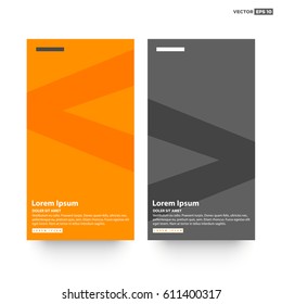Minimalist Text Page Layout Design With Less and Greater Than Signs